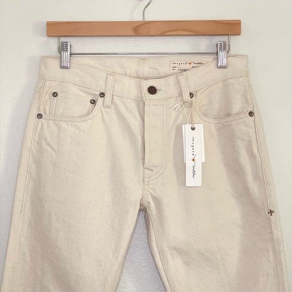 NWT Imogene + Willie James Jean Slim Straight Natural Seeded Selvedge Denim 25 - Picture 5 of 16